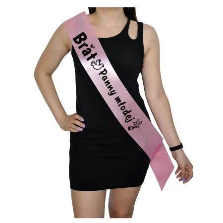 Szarfa RÓŻOWA Ślub Brat Panny Młodej